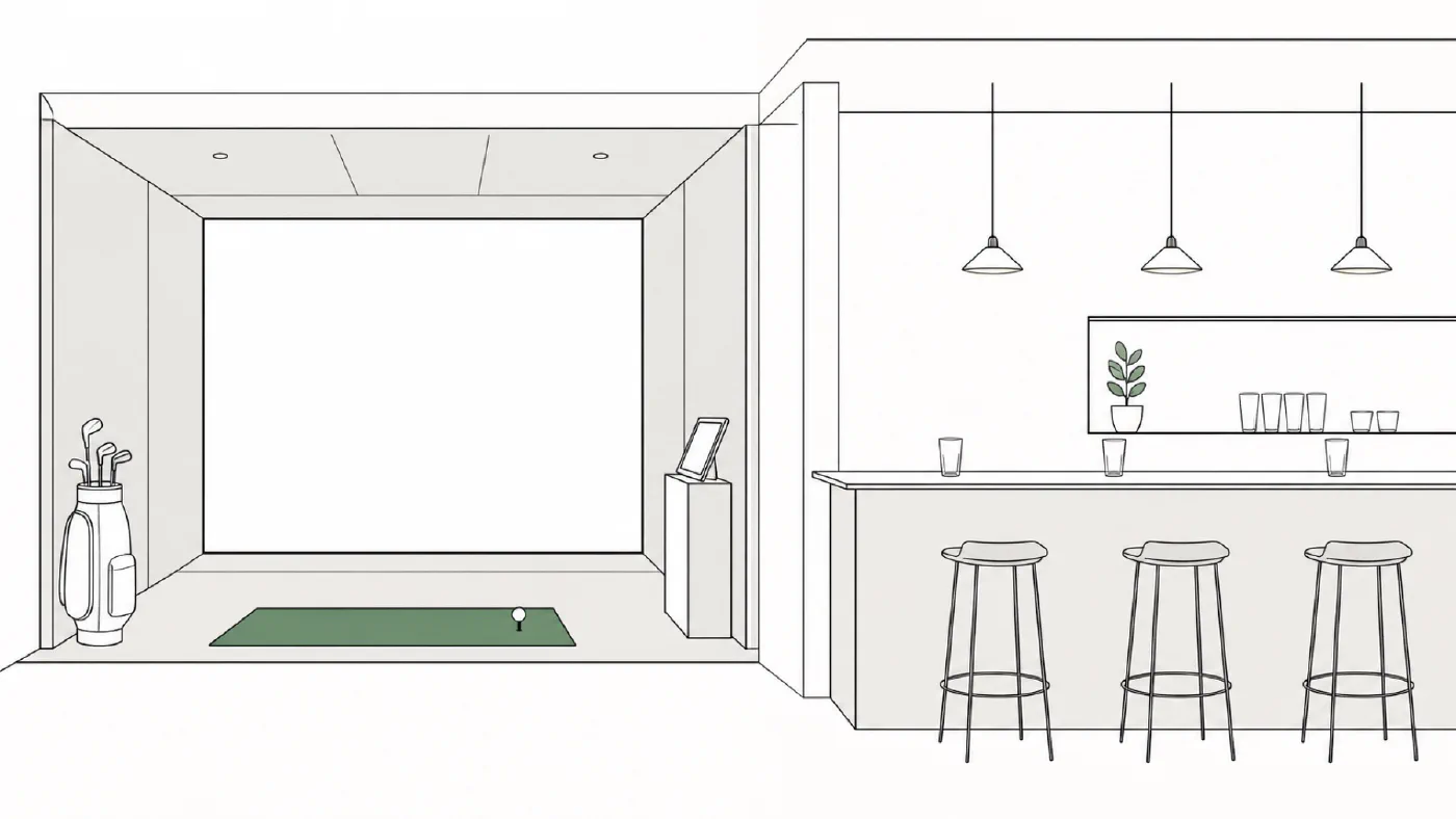 祇園カントリークラブ(祇園GOLF BAR)のイメージイラスト